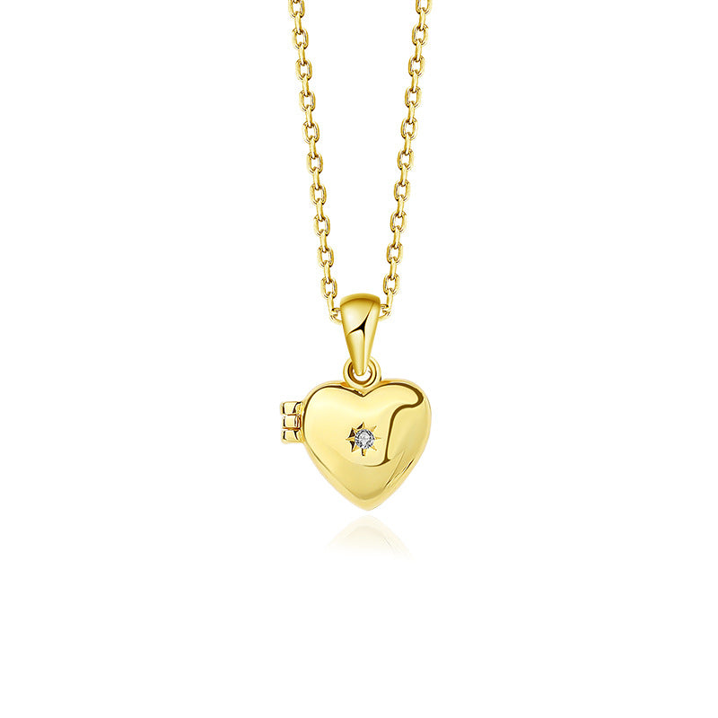 Heart Locket Chain Necklace