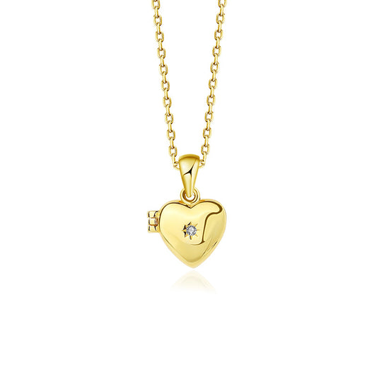 Heart Locket Chain Necklace