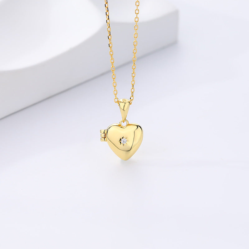 Heart Locket Chain Necklace