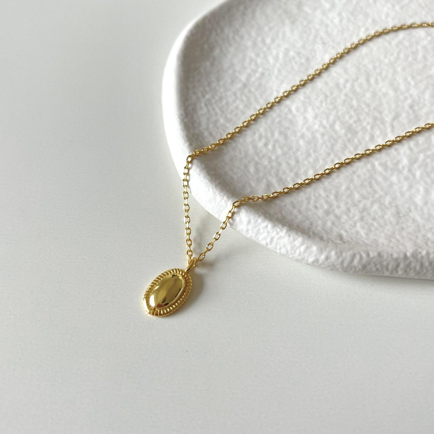 Oval Charm Necklace