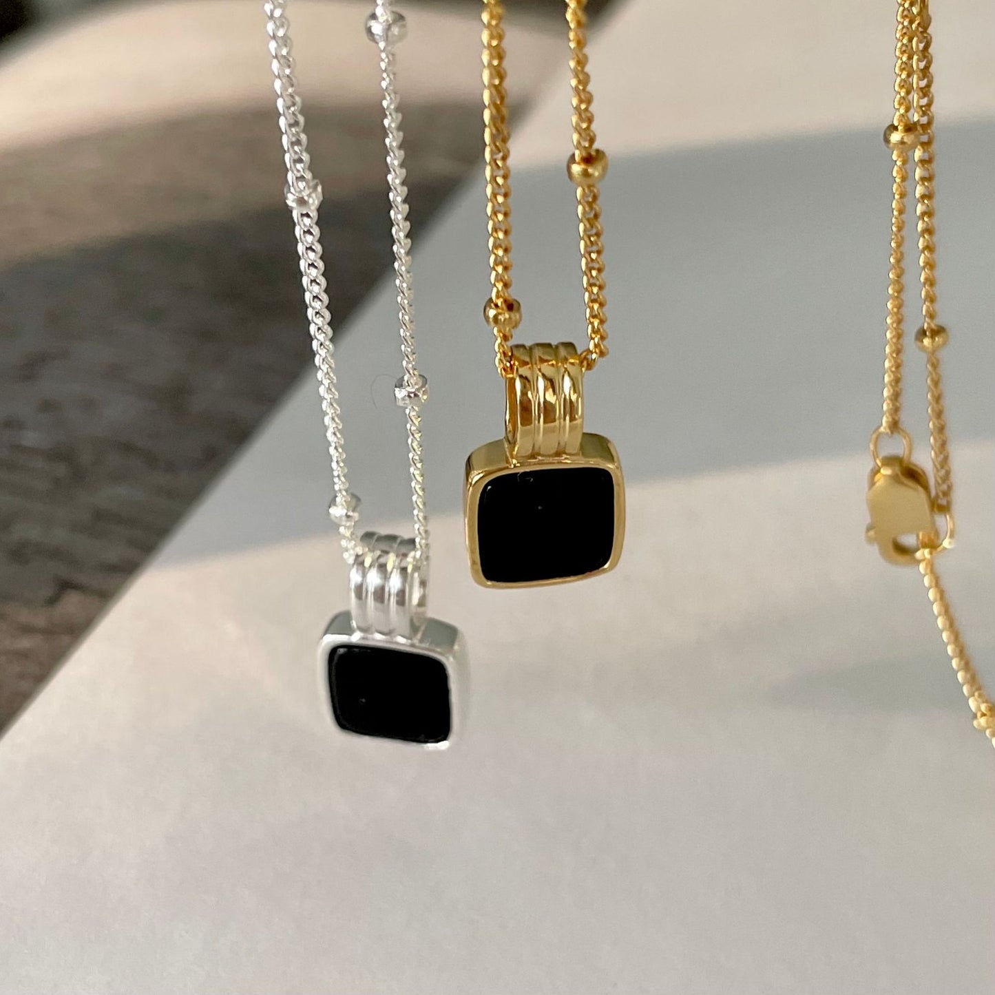 Square Pendant Necklace